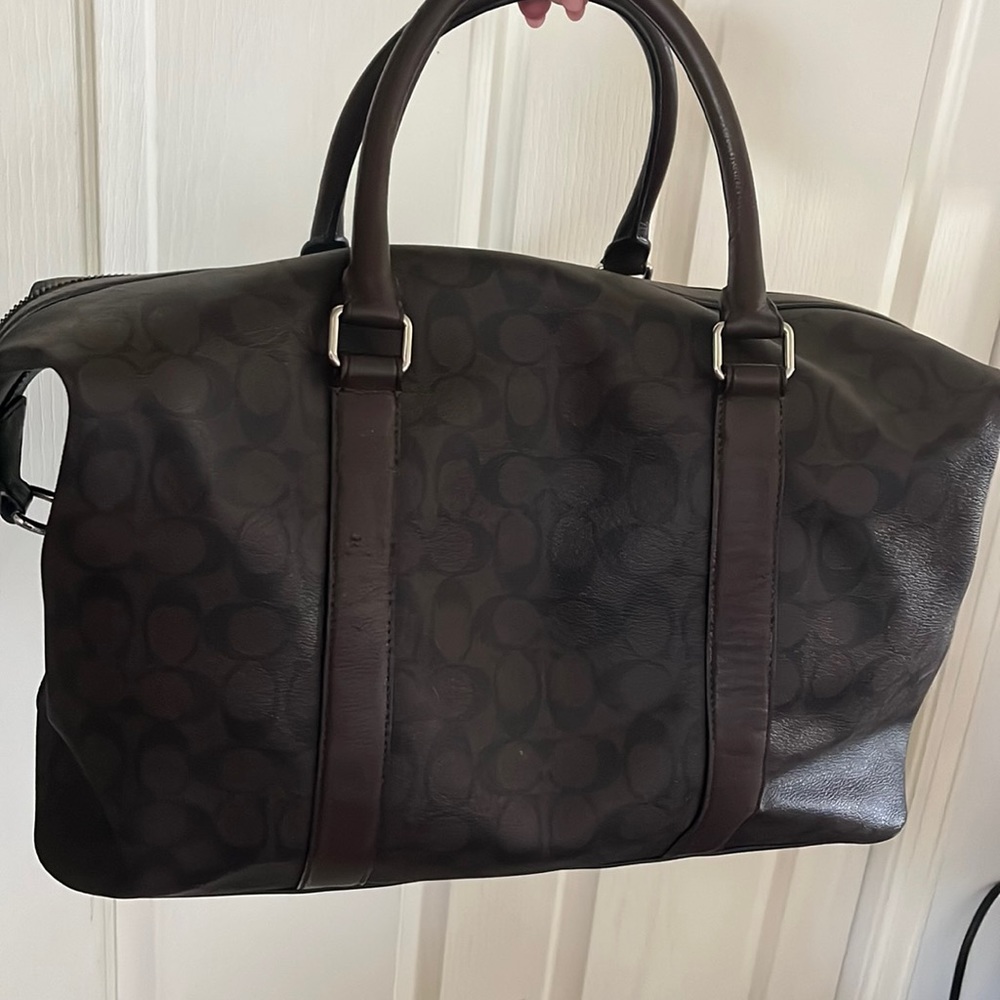 Coach leather duffel